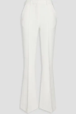 Rebecca Vallance Claire bouclé-tweed flared pants - White - UK 16
