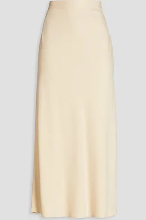 GENTRYPORTOFINO Crepe midi skirt - White - IT 44