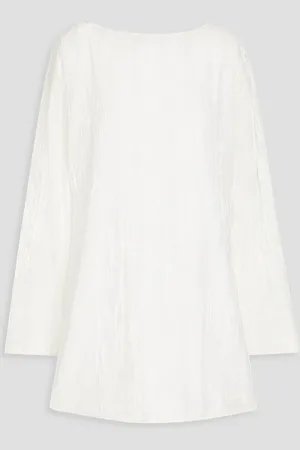 Loulou Studio Velvet mini dress - White - XL