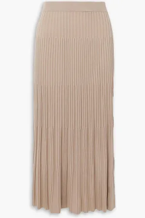 Joseph Ribbed merino wool midi skirt - Neutral - S