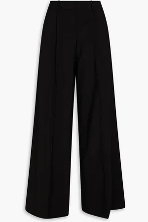 THEORY Pleated wool-blend wide-leg pants - - US 2