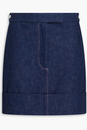 Thom Browne Denim mini skirt - Blue - IT 38