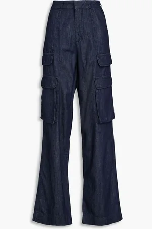 Frame High-rise cargo jeans - Blue - 29