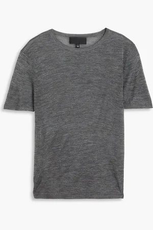 NILI LOTAN Chantelle silk top - Gray - S