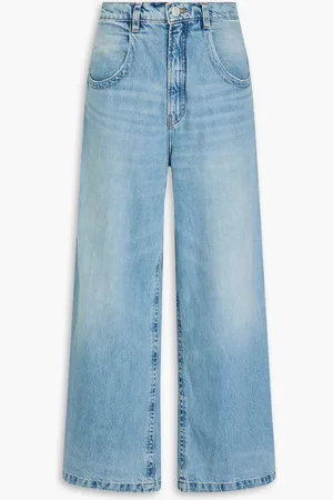 Frame The Skater high-rise wide-leg jeans - Blue - 32