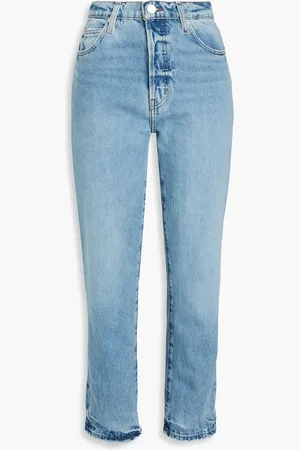 Frame Le Mec high-rise straight-leg jeans - Blue - 30