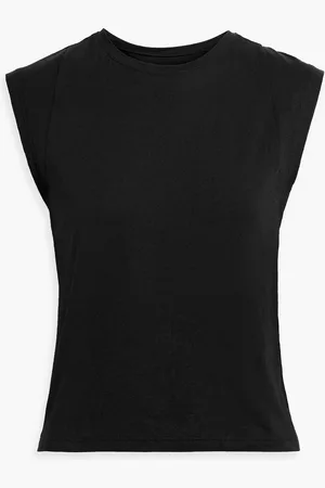 Frame Le High Rise cotton-jersey tank - - XS
