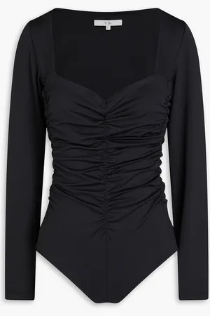 tibi Ruched jersey bodysuit - - XS