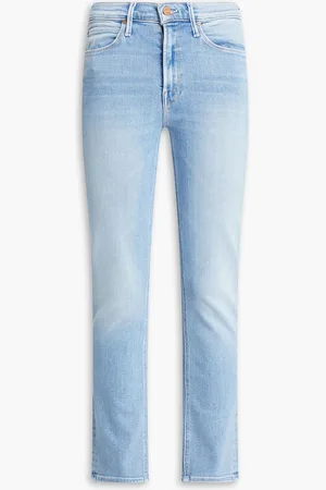Mother Dazzler mid-rise slim-leg jeans - Blue - 24