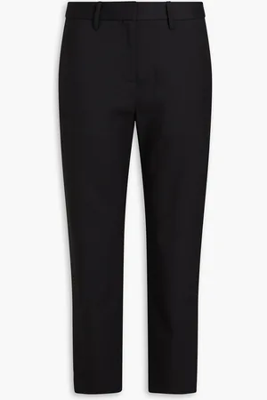 NILI LOTAN Cropped wool-blend twill slim-leg pants - - US 4