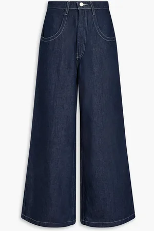 Frame The Skater high-rise wide-leg jeans - Blue - 30