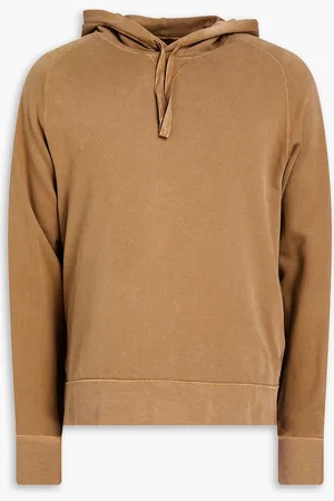 OFFICINE GENERALE French cotton-terry hoodie - Brown - S
