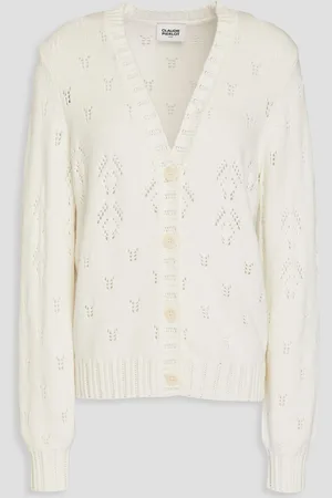 Claudie Pierlot Pointelle-knit cardigan - White - 3
