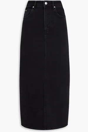 Maje Denim midi skirt - - FR 36