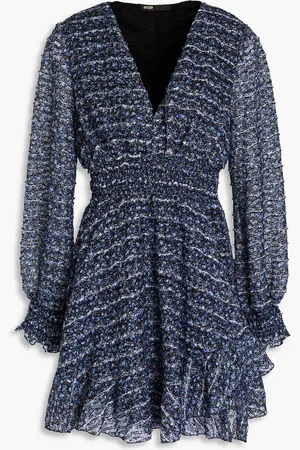 Maje Pleated lace mini dress - - FR 42