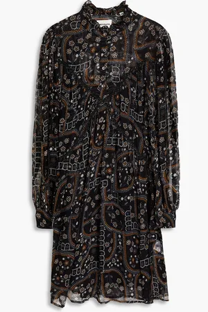 Antik Batik Elie bead-embellished floral-print chiffon mini dress - - FR 36