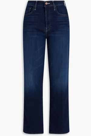 Mother Rambler high-rise straight-leg jeans - Blue - 29