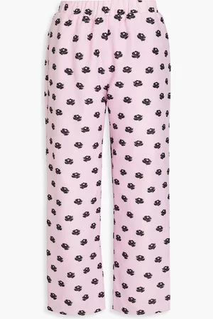 STINE GOYA Isra floral-jacquard straight-leg pants - Pink - M