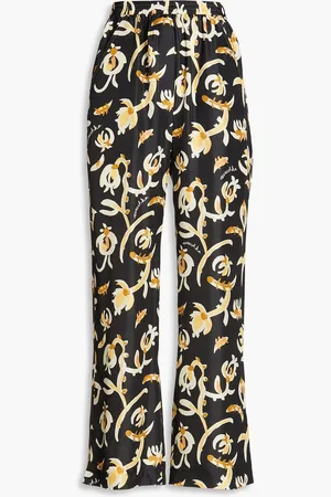 Nanushka Printed silk-twill track pants - - XS