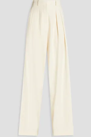 Nanushka Marika slub woven wide-leg pants - White - XXS