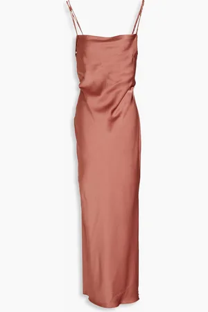 Nanushka Satin midi dress - Pink - XL