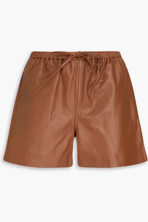 By Malene Birger Ifeiona leather shorts - Brown - DE 40