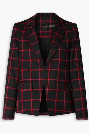 ALICE+OLIVIA Alice Olivia - Mya checked twill blazer - - US 8