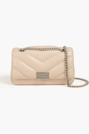 Claudie Pierlot Leather shoulder bag - Neutral - OneSize
