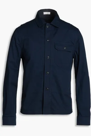 SLOWEAR Glanshirt cotton-twill shirt - Blue - 40cm