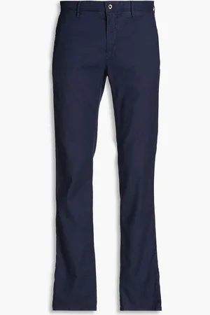 SLOWEAR Incotex linen-blend chinos - Blue - 38