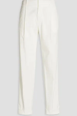SLOWEAR Incotex tapered cotton and linen-blend twill chinos - - IT 56