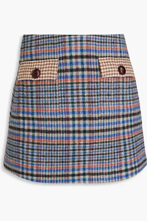 Cara Cara Iggy brushed tweed mini skirt - - M