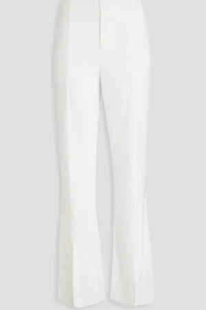 ALICE+OLIVIA Alice Olivia - Tisa crepe flared pants - White - US 4