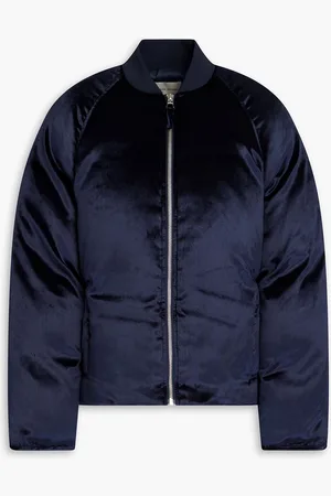 Loulou Studio Lafu velvet bomber jacket - Blue - XL