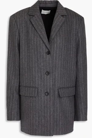 Loulou Studio Senja pinstriped wool-blend blazer - Gray - M