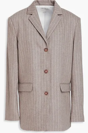 Loulou Studio Senja pinstriped wool-blend blazer - Neutral - XL