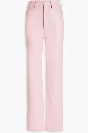 REMAIN Birger Christensen Leather straight-leg pants - Pink - DE 38