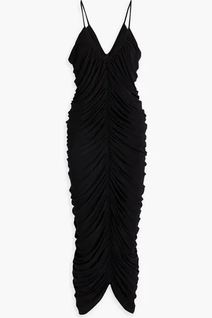 Norma Kamali Diana ruched stretch-jersey maxi dress - - FR 34