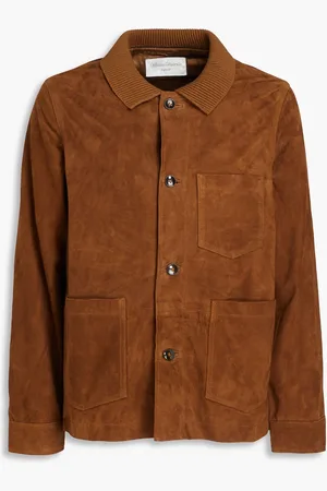OFFICINE GENERALE Suede jacket - Brown - M