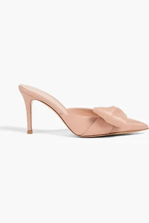 Gianvito Rossi Safira embellished leather mules - Pink - EU 35