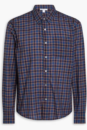 James Perse Checked cotton shirt - Blue - 4