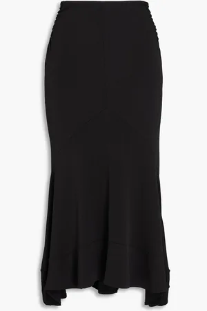 IRO Ruched jersey midi skirt - - FR 34