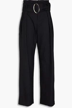 IRO Belted pleated twill wide-leg pants - - FR 34