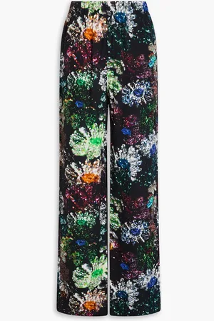 STINE GOYA Fatou printed TENCEL™ Lyocell-blend straight-leg pants - - XS