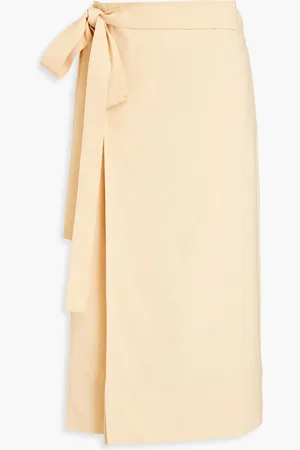 REJINA PYO Isra wool-blend midi wrap skirt - Neutral - UK 12