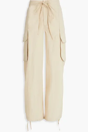 REJINA PYO Vietta cotton-blend twill cargo pants - Neutral - UK 6