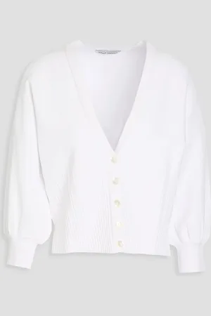 AUTUMN CASHMERE Pintucked knitted cardigan - - M