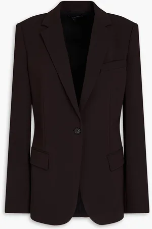 THEORY Crepe blazer - Brown - US 12