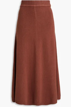 Joseph Silk-blend midi skirt - - XS
