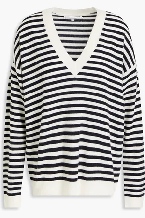 Chinti & Parker Striped wool and cashmere-blend sweater - Blue - M